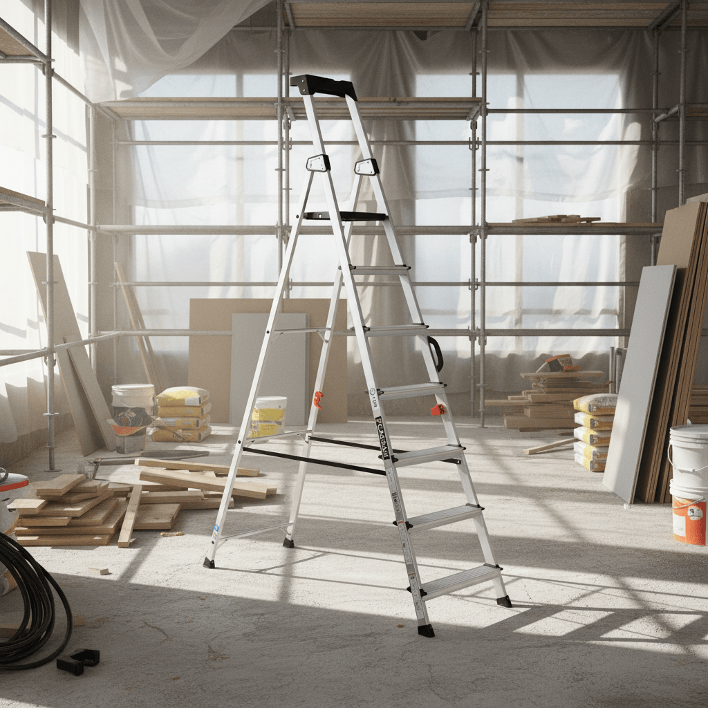 Cagsan Ladder & Access Equipment Cagsan Aluminium Platform Step Ladder with Multifunction Tool Tray | Hazar Series