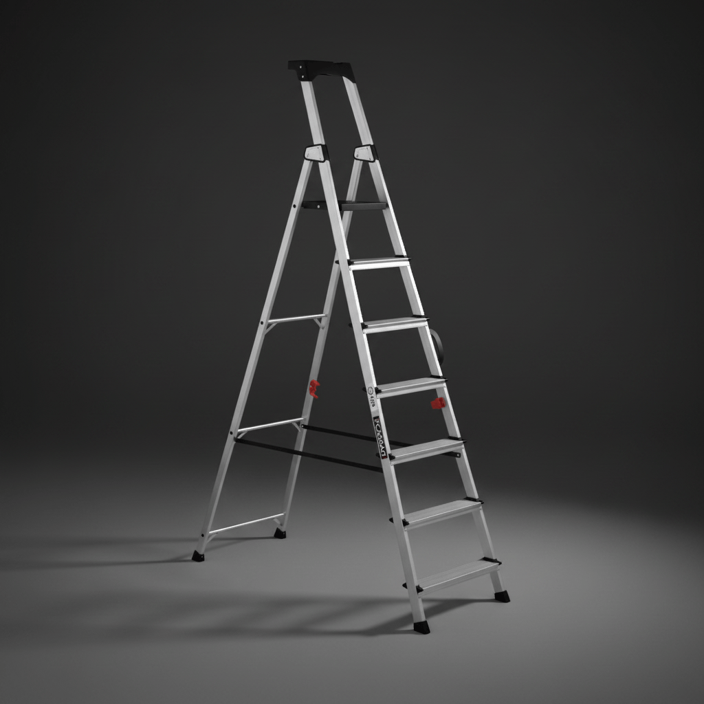 Cagsan Ladder & Access Equipment Cagsan Aluminium Platform Step Ladder with Multifunction Tool Tray | Hazar Series