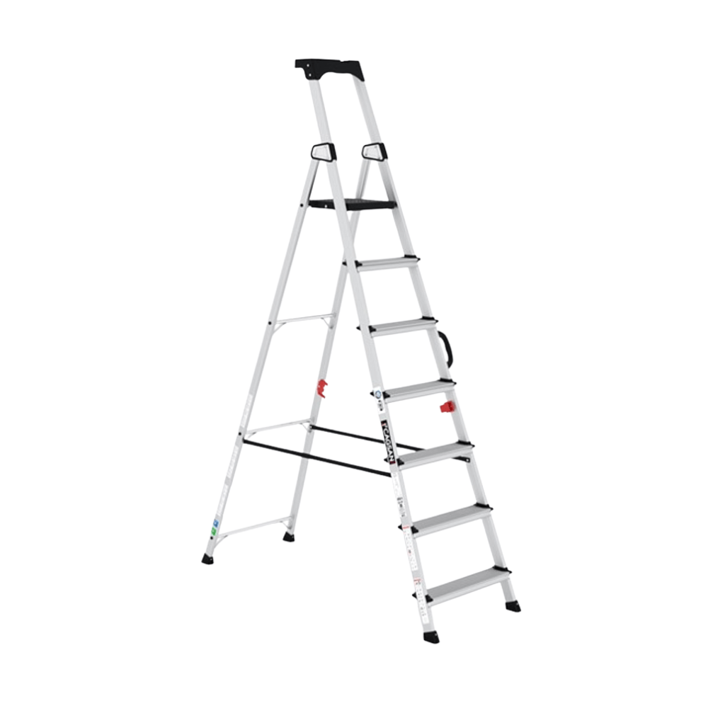 Cagsan Ladder & Access Equipment Cagsan Aluminium Platform Step Ladder with Multifunction Tool Tray | Hazar Series