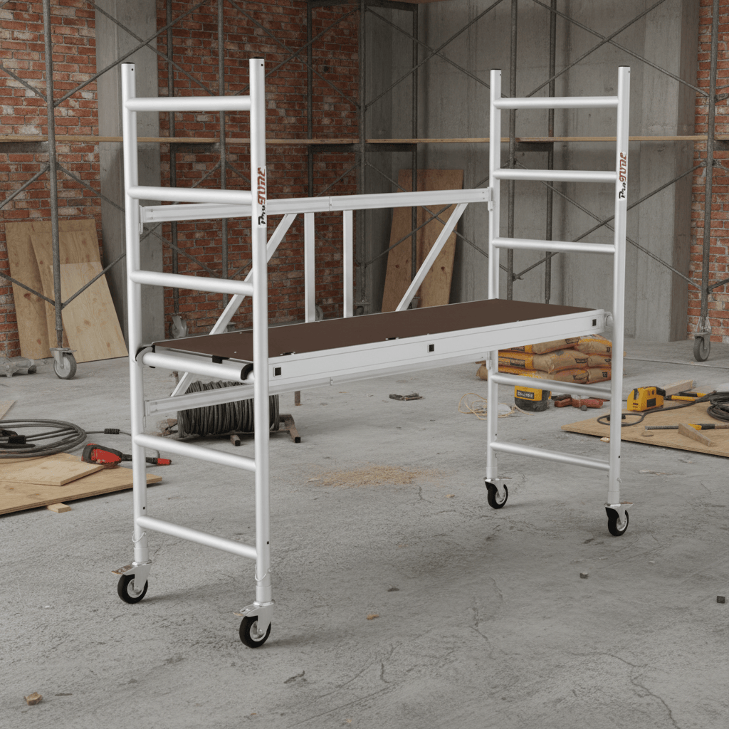 Cagsan Ladder & Access Equipment Cagsan ProTube F90 Folding Aluminium Mobile Scaffold with 2.74m Working Height - CM-PROTUBE-F90