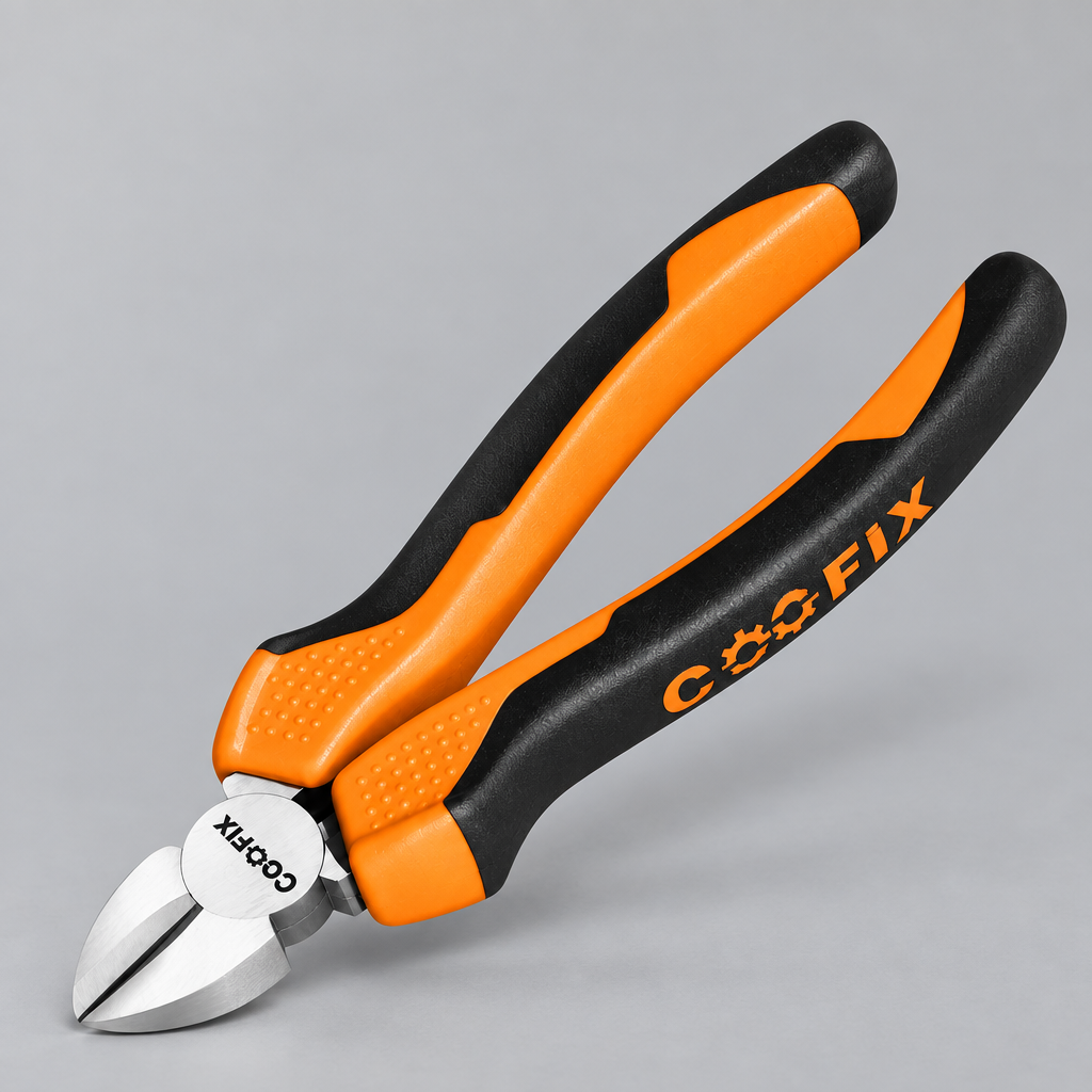 Coofix carbon-steel diagonal cutting pliers on grey