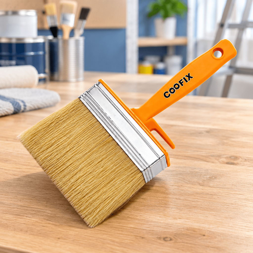 Coofix ceiling brush on a decorating table