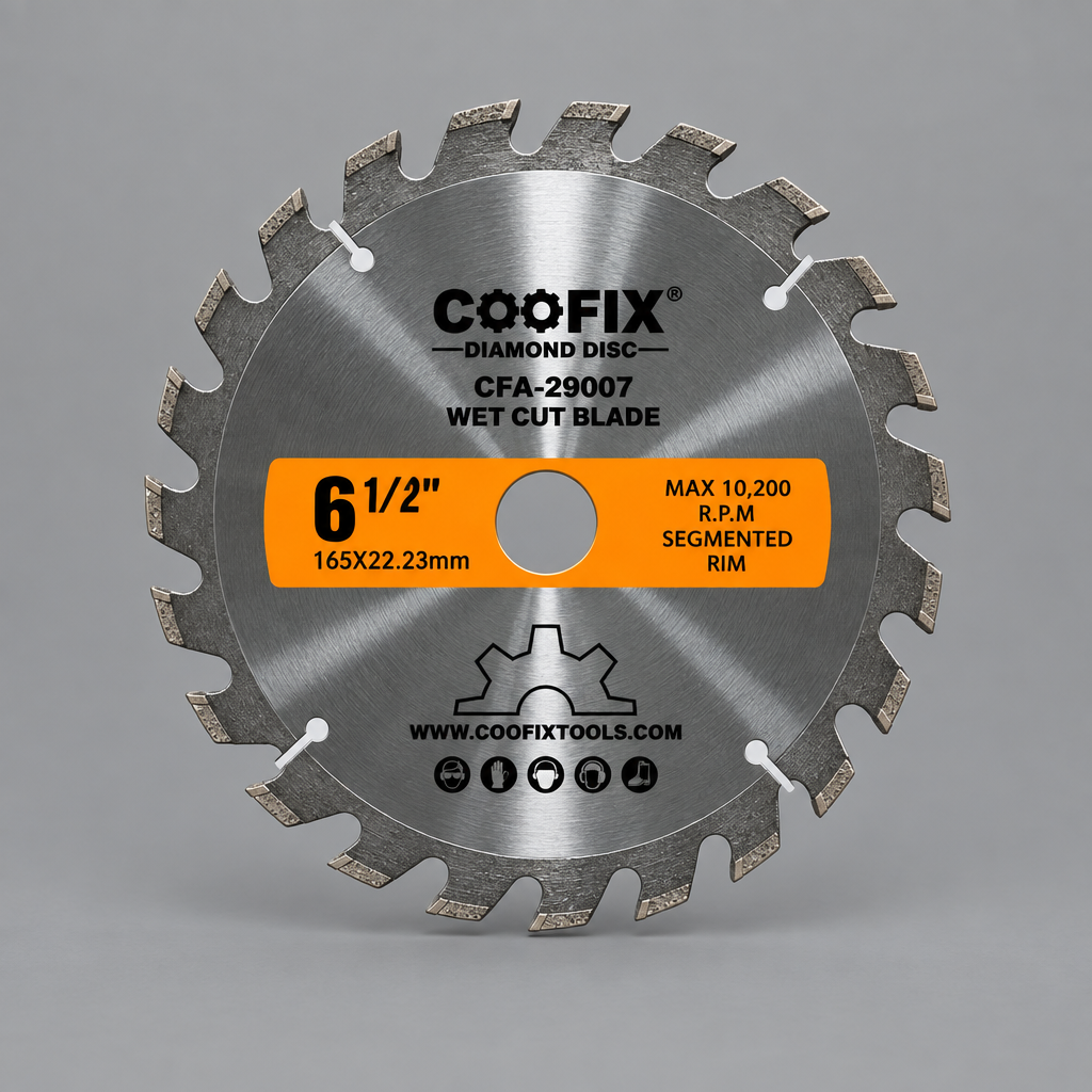 Coofix diamond cutting disc on grey