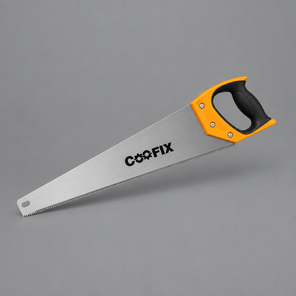 Coofix hand saw on grey