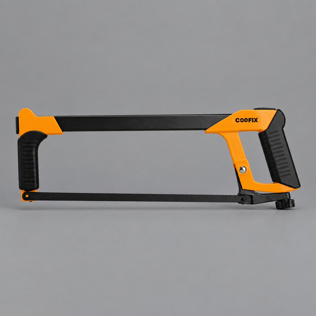 Coofix steel-pipe hacksaw on grey