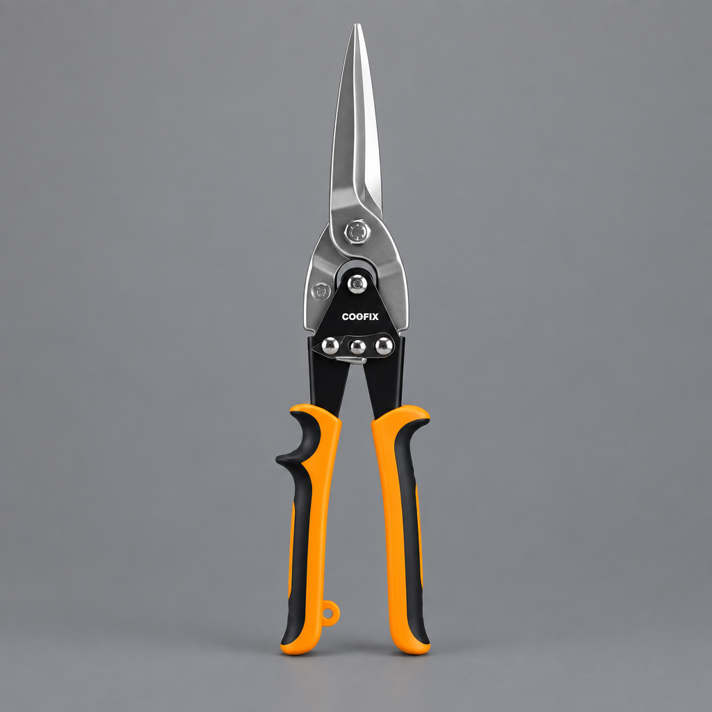 Coofix straight aviation snips on grey