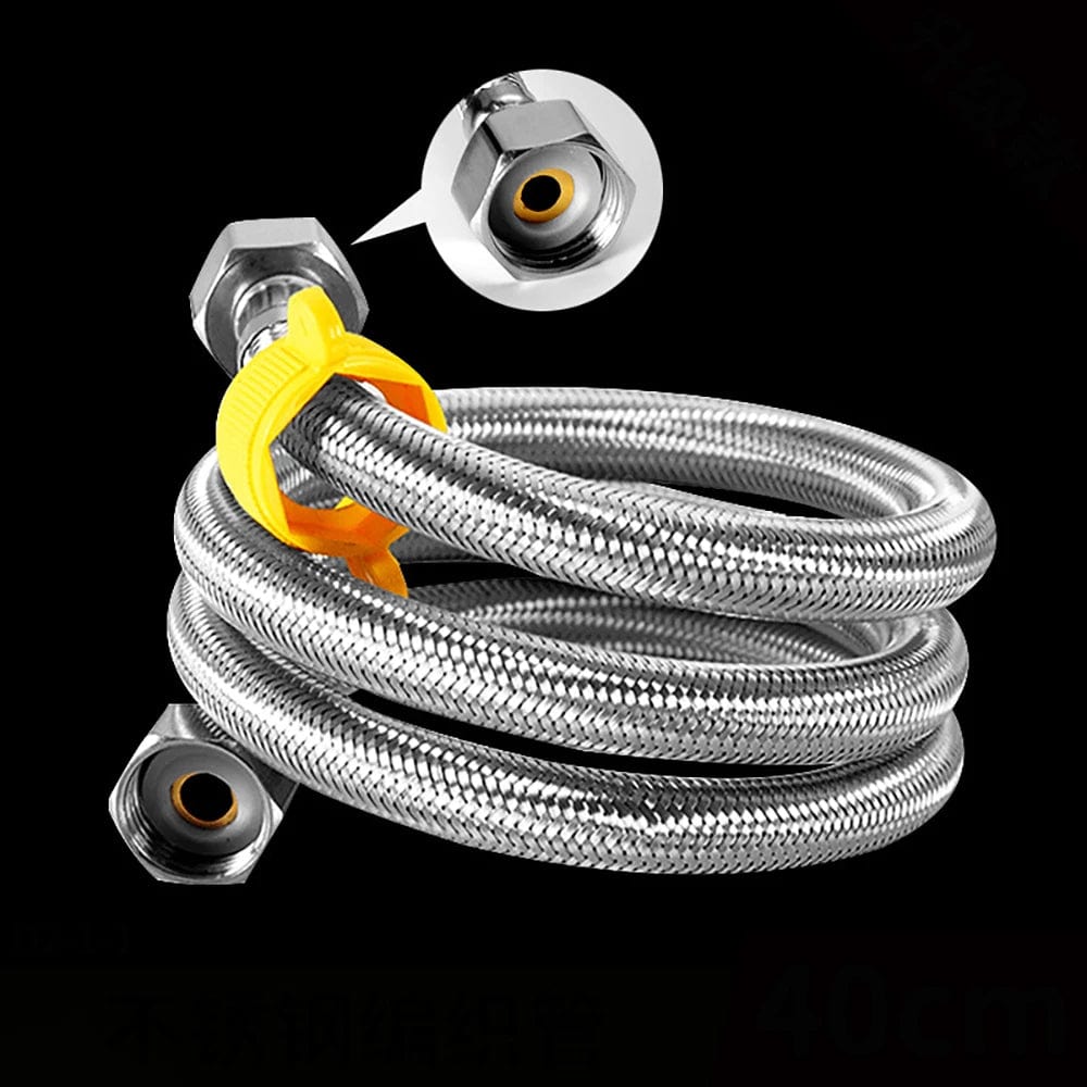 Crystal Supplies Kitchen Sink Stainless Steel Wire Braided Flexible Faucet Hose - CS24 & CS23
