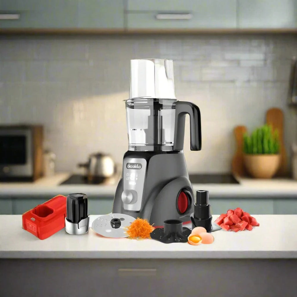 Decakila Kitchen Appliances Decakila 1.25L Cordless Rechargeable Food Processor 250W