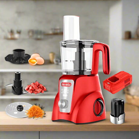 Decakila Kitchen Appliances Decakila 1.25L Cordless Rechargeable Food Processor 250W