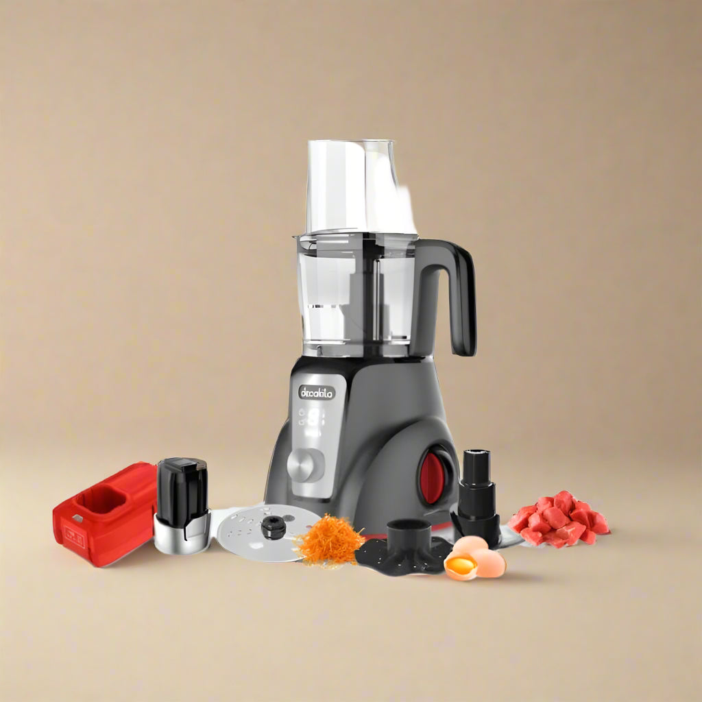 Decakila Kitchen Appliances Decakila 1.25L Cordless Rechargeable Food Processor 250W