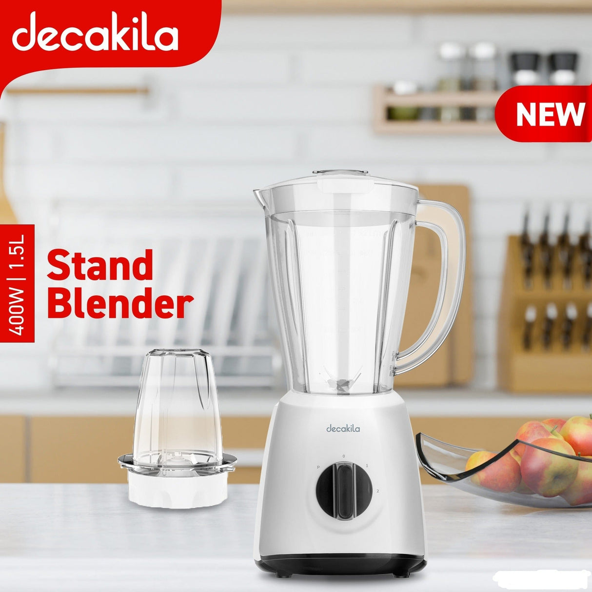 Decakila Kitchen Appliances Decakila 1.5L Stand Blender 400W - KEJB034W