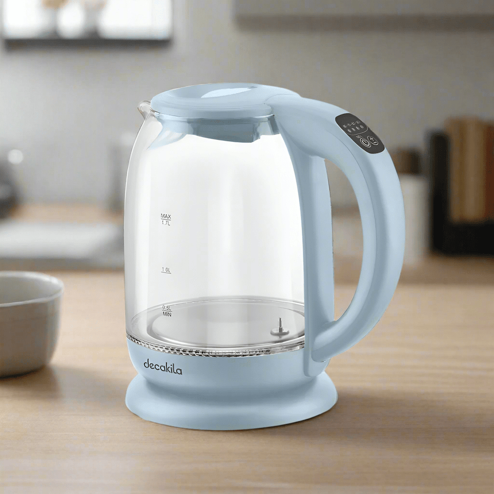 Decakila Electric Kettle Decakila 1.7L Easy Opener Glass Electric Kettle 2200W - KEKT019L