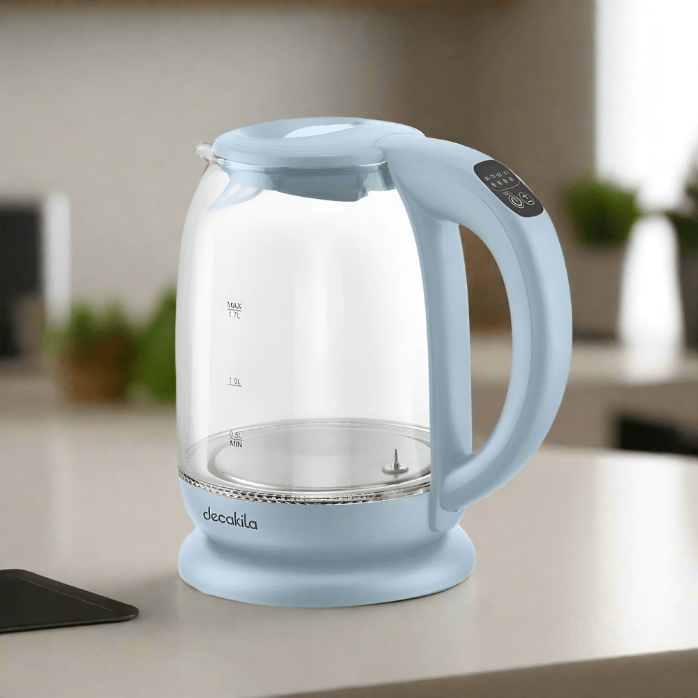 Decakila Electric Kettle Decakila 1.7L Easy Opener Glass Electric Kettle 2200W - KEKT019L