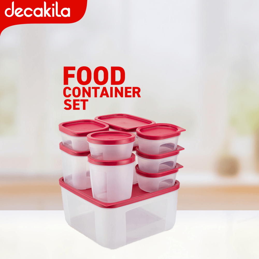 Decakila Cookware & Bakeware Decakila 10 Pieces Food Storage Container Set - KMTT120R
