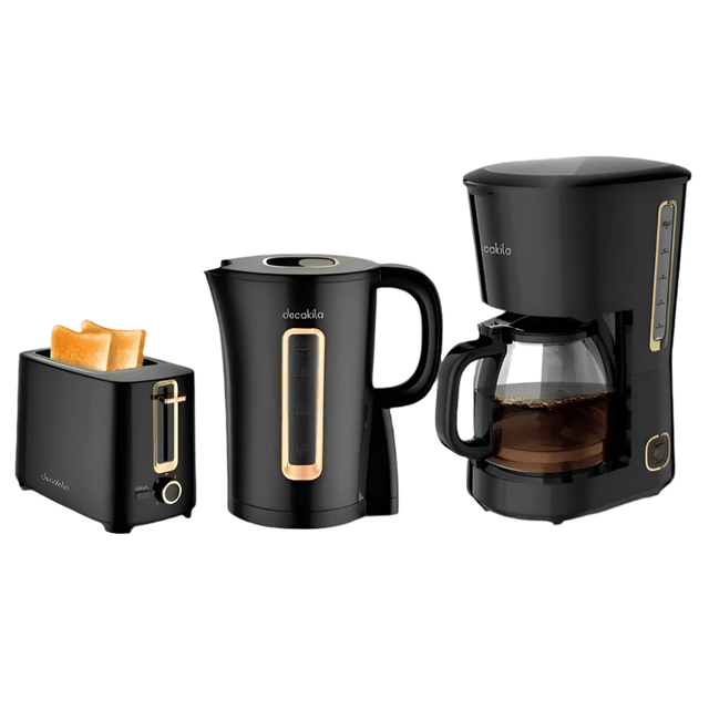 Decakila Kitchen Appliances Decakila 3-Piece Kitchen Appliance Set, Kettle, Toaster & Coffee Maker  - KECF005B