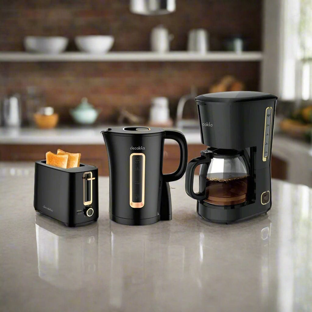 Decakila Kitchen Appliances Decakila 3-Piece Kitchen Appliance Set, Kettle, Toaster & Coffee Maker  - KECF005B