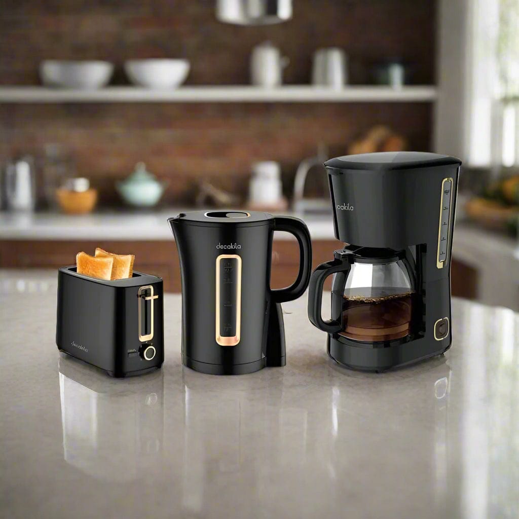 Decakila Kitchen Appliances Decakila 3-Piece Kitchen Appliance Set, Kettle, Toaster & Coffee Maker  - KECF005B