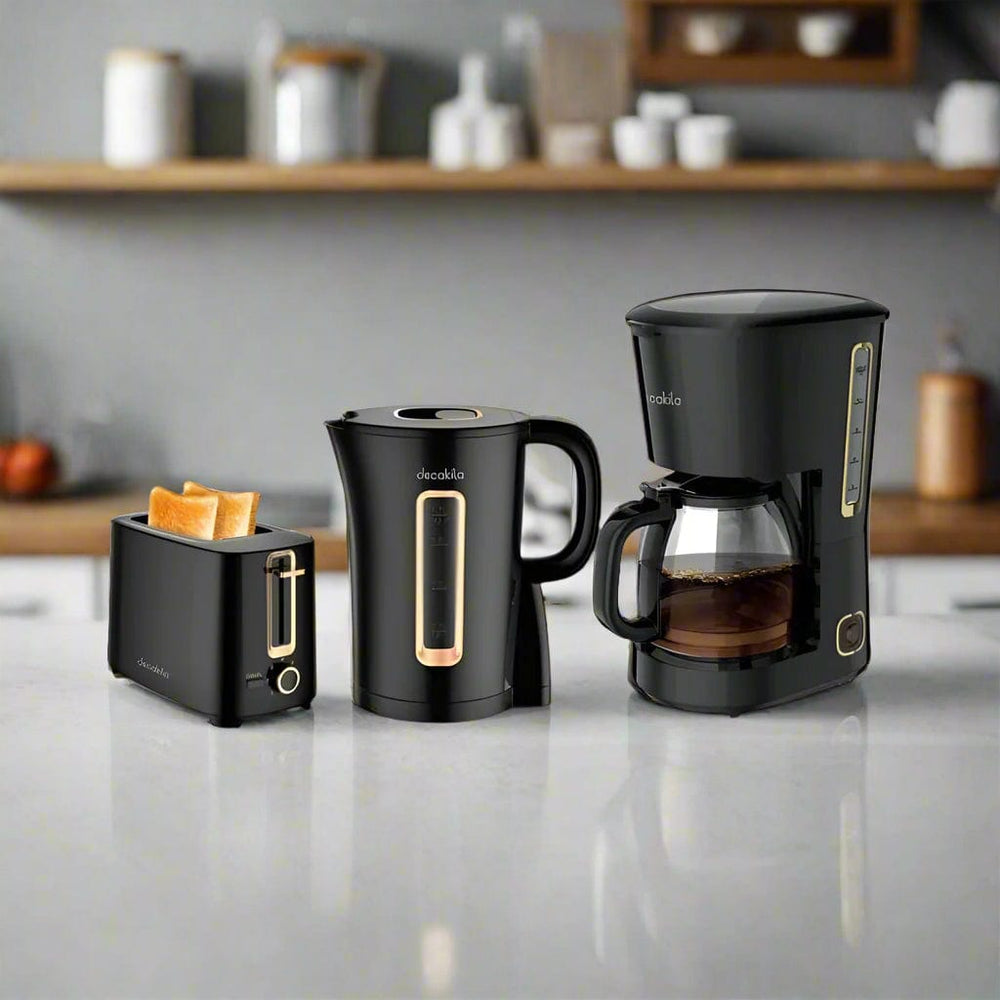 Decakila Kitchen Appliances Decakila 3-Piece Kitchen Appliance Set, Kettle, Toaster & Coffee Maker  - KECF005B