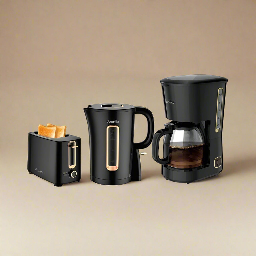 Decakila Kitchen Appliances Decakila 3-Piece Kitchen Appliance Set, Kettle, Toaster & Coffee Maker  - KECF005B