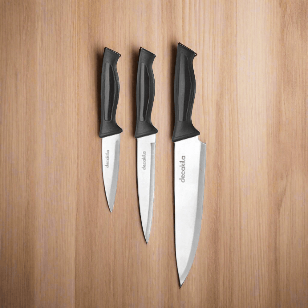 Decakila Kitchen Utensils Decakila 3 Pieces Kitchen Knife Set - KMTT109B