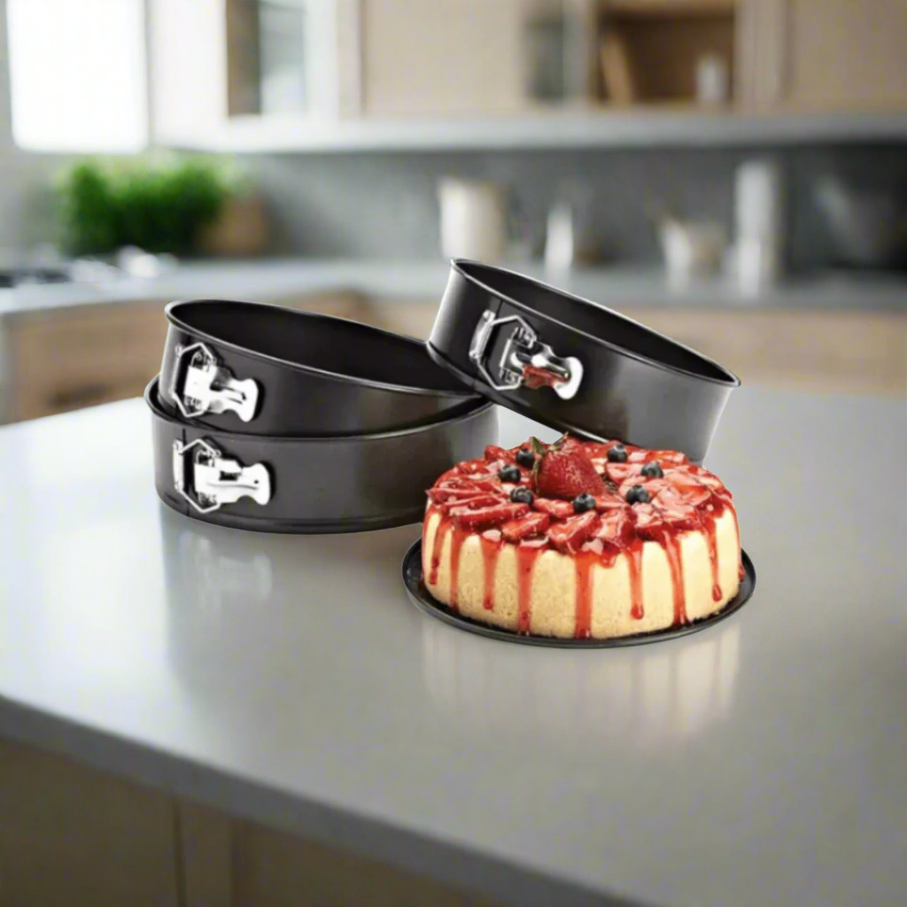 Decakila Cookware & Bakeware Decakila 3 Pieces Non-Stick Springform Pan - KMTT078B