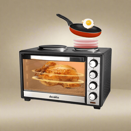 Decakila Kitchen Appliances Decakila 38L Toaster Oven With Two Top Electric Stoves 1600W - KEEV017B