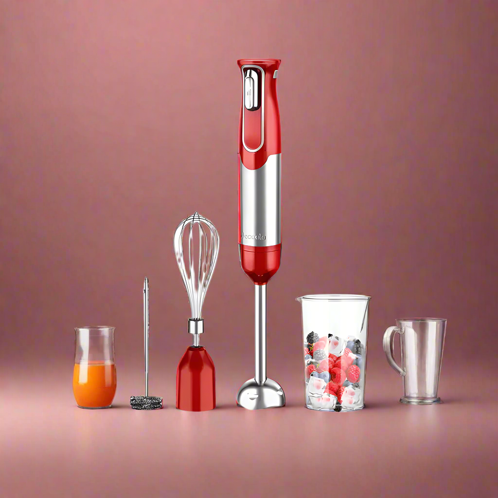 Decakila Kitchen Appliances Decakila 4 in 1 Cordless Hand Blender Set 100W - KMJB024R