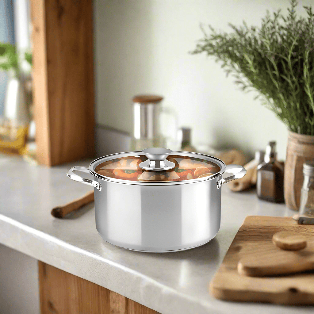 Decakila Cookware & Bakeware Decakila 5.9L Stainless Steel Casserole - KMEP043M