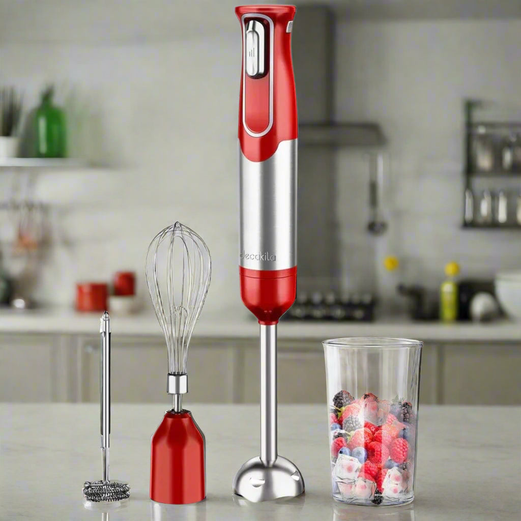 Decakila Kitchen Appliances Decakila 5 in 1 Cordless Hand Blender Set 100W - KMJB021R & KMJB021B