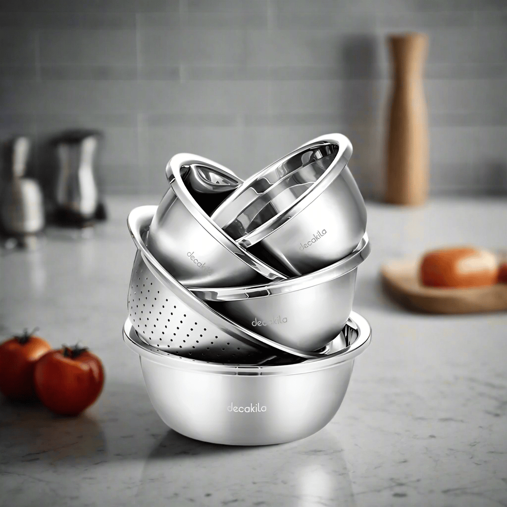 Decakila Bathroom Sink Decakila 5 Pieces Kitchen Basin Set - KMTT148M