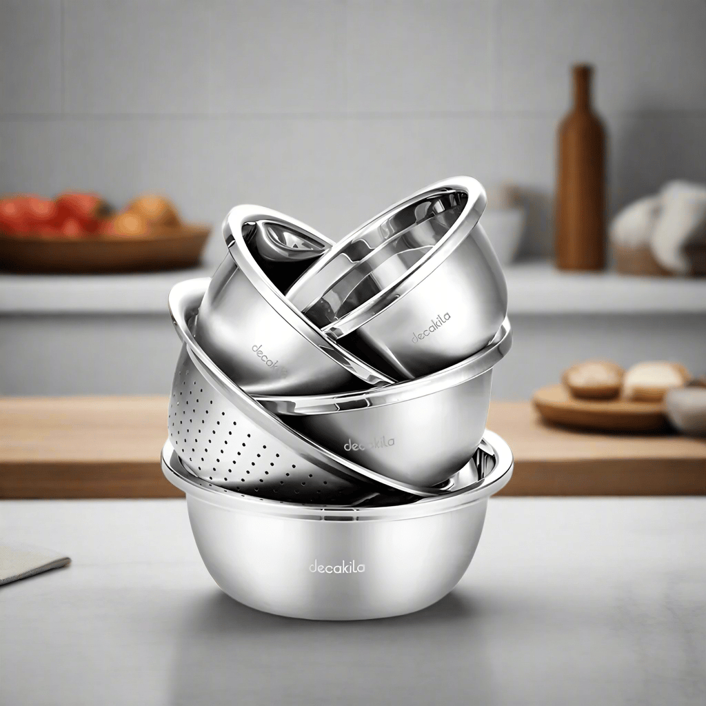 Decakila Bathroom Sink Decakila 5 Pieces Kitchen Basin Set - KMTT148M