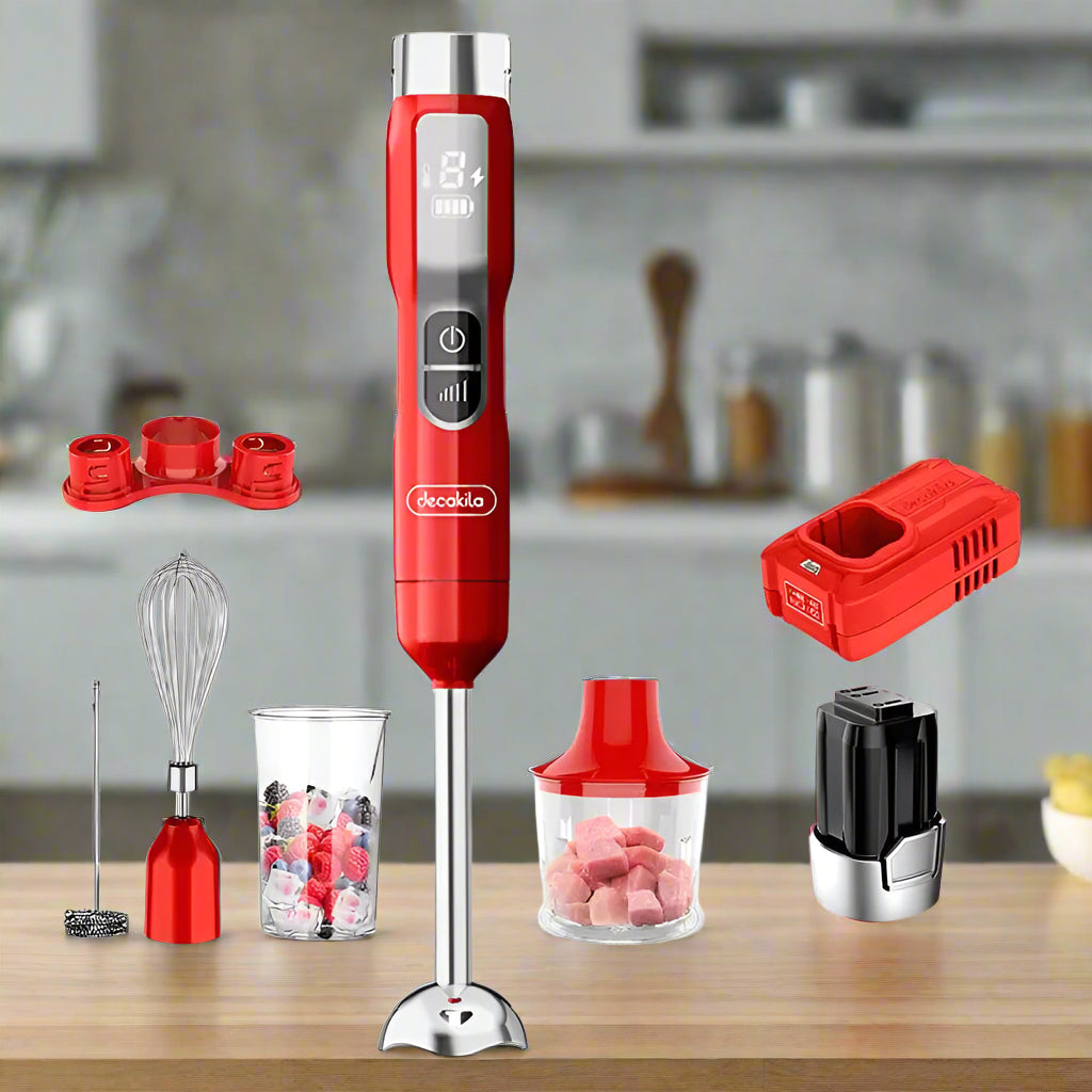 Decakila Kitchen Appliances Decakila 5-Speed 5-in-1 Cordless Rechargeable Immersion Hand Blender 100W