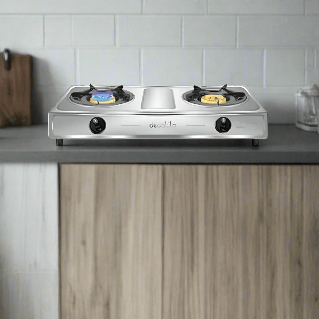 Decakila Kitchen Appliances Decakila Double Burner Table Top Gas Stove - KMGS013M