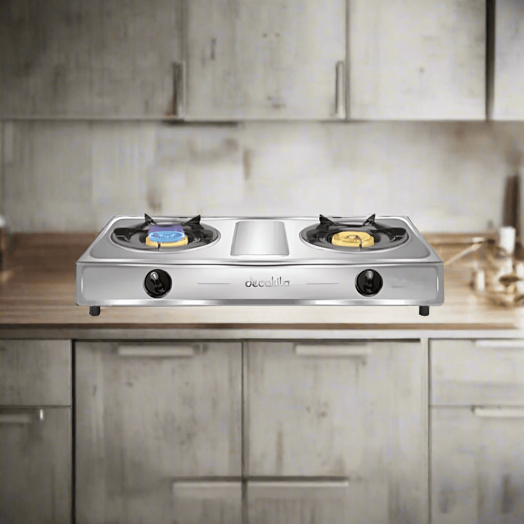 Decakila Kitchen Appliances Decakila Double Burner Table Top Gas Stove - KMGS013M