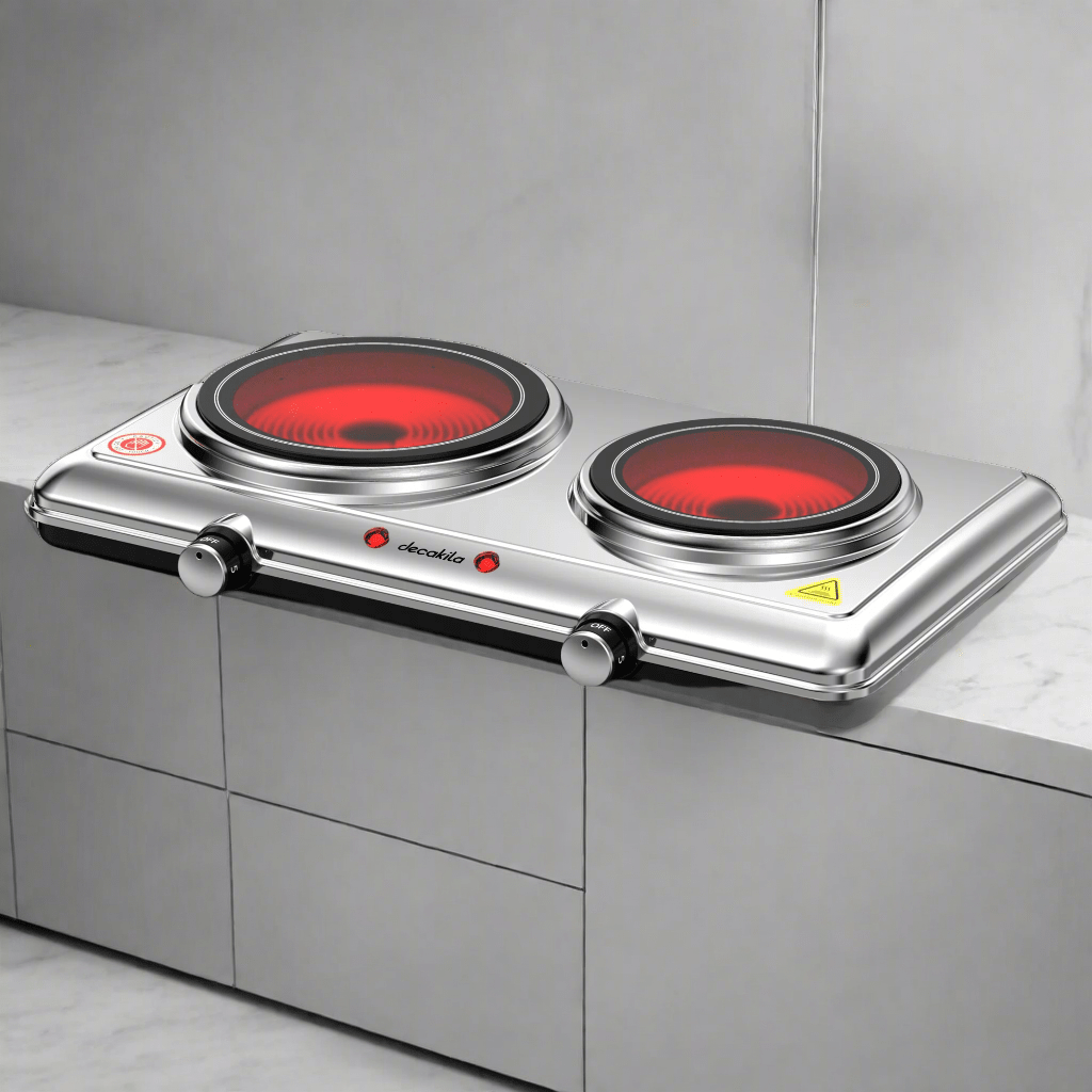 Decakila Kitchen Appliances Decakila Double Ceramic Hot Plate 1200W - KECC013M