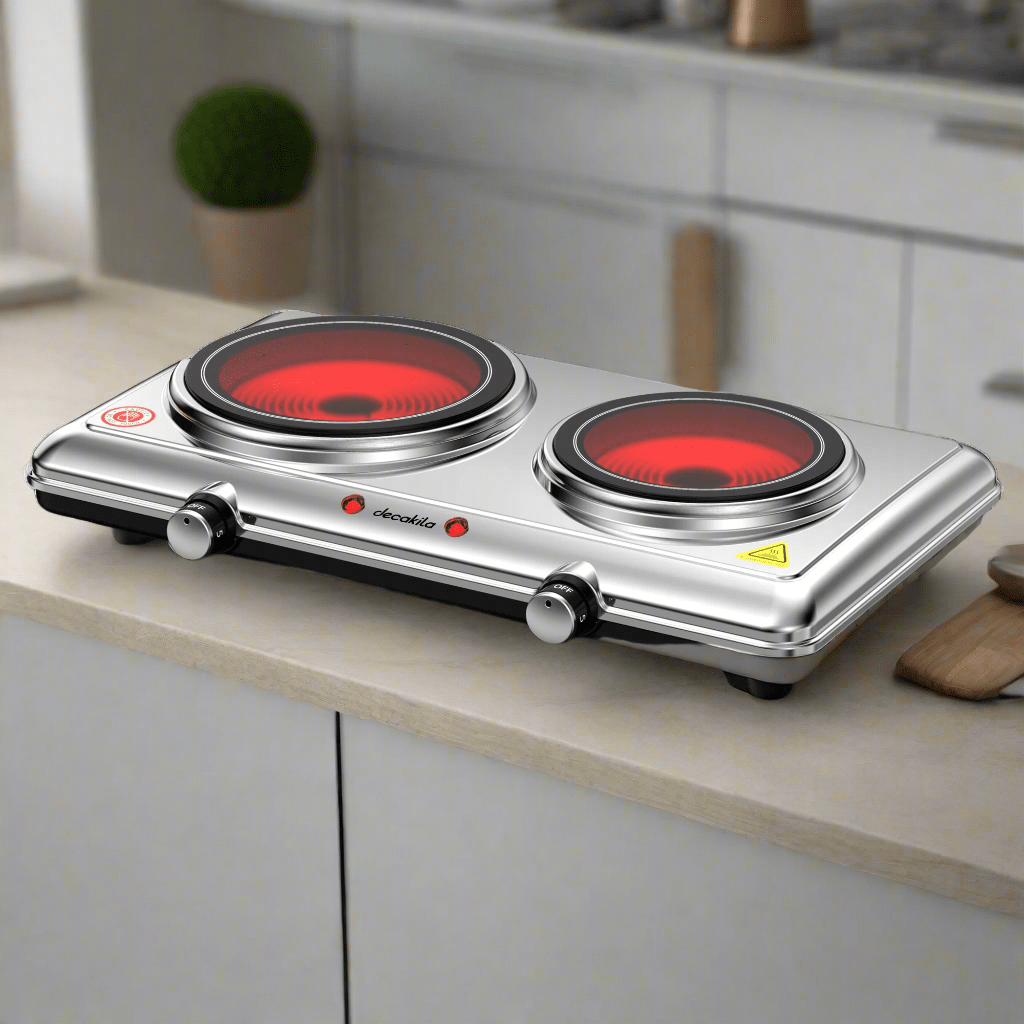 Decakila Kitchen Appliances Decakila Double Ceramic Hot Plate 1200W - KECC013M