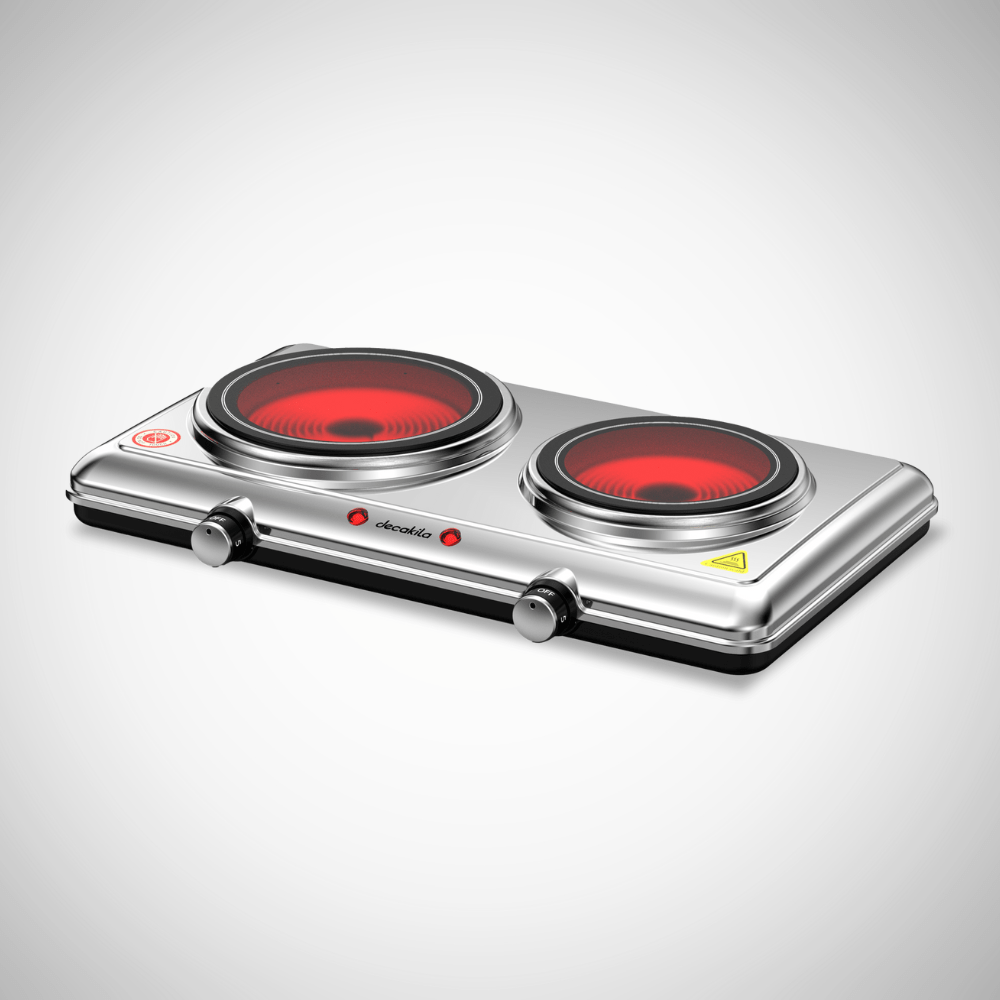 Decakila Kitchen Appliances Decakila Double Ceramic Hot Plate 1200W - KECC013M