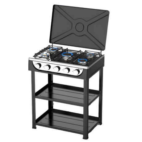 Decakila Kitchen Appliances Decakila Five Burner Gas Stove With Shelf - KMGS019B