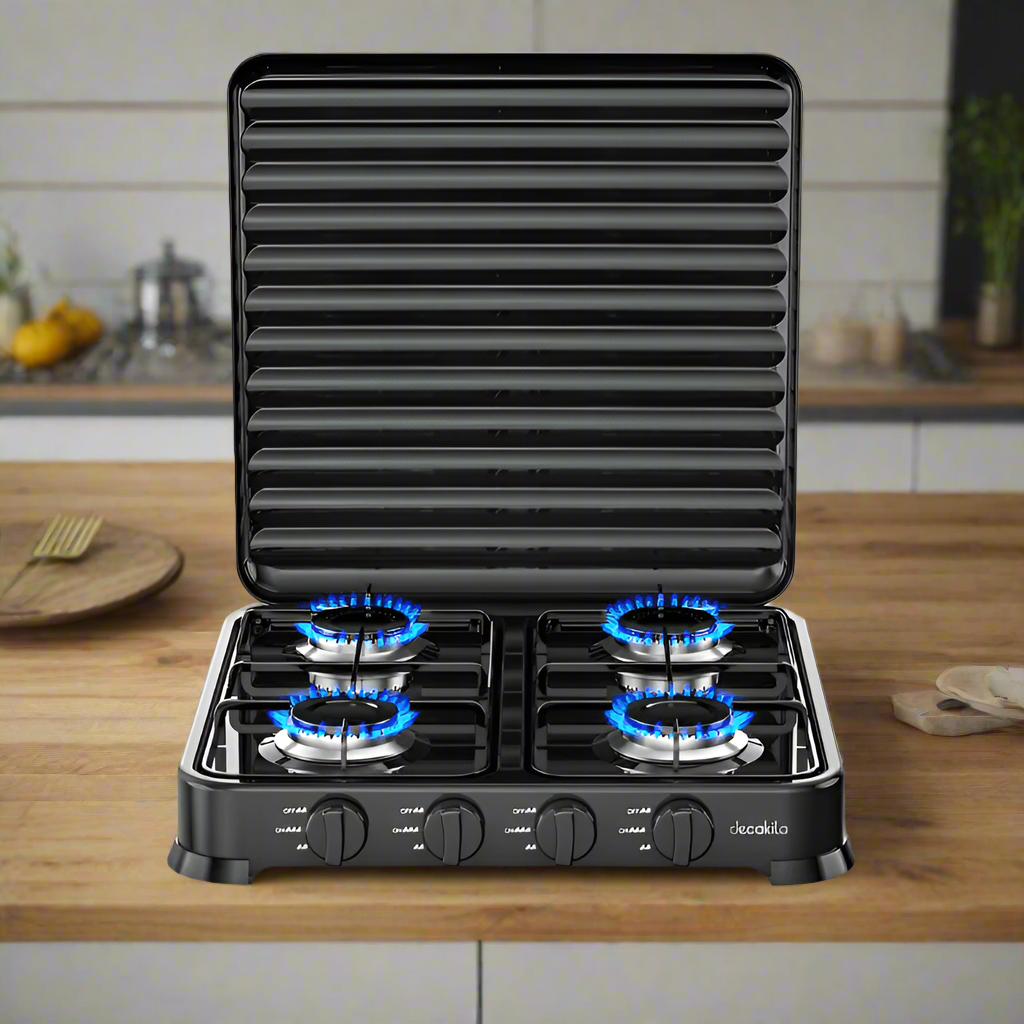 Decakila Kitchen Appliances Decakila Four Burner Gas Stove - KMGS010B