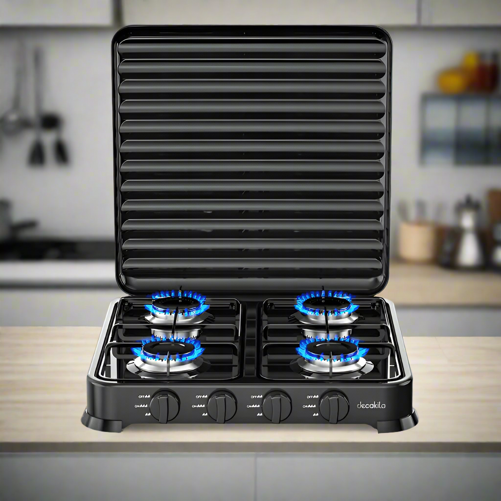 Decakila Kitchen Appliances Decakila Four Burner Gas Stove - KMGS010B