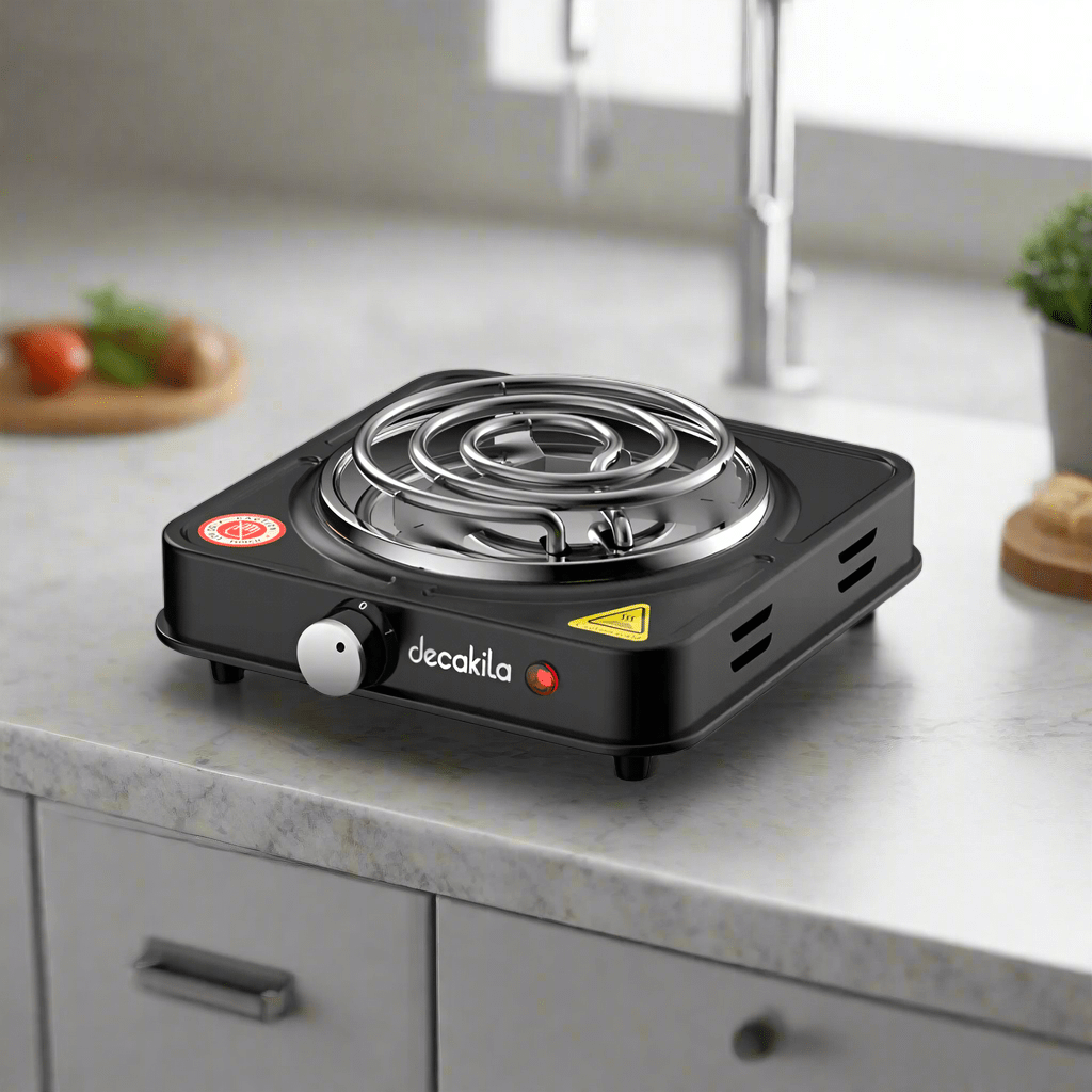 Decakila Kitchen Appliances Decakila Single Hot Plate 1000W - KECC001B