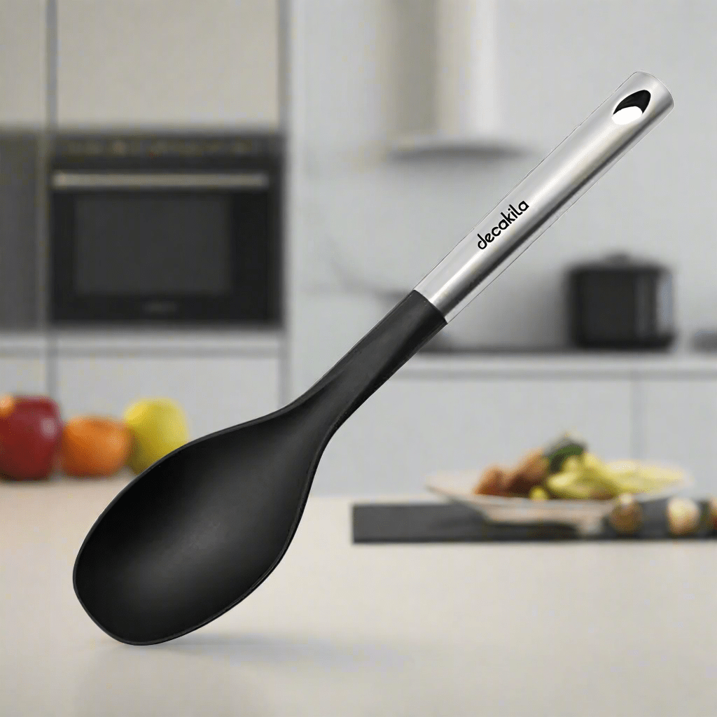 Decakila Kitchen Utensils Decakila Stainless Steel & Plastic Solid Spoon - KMTT044B