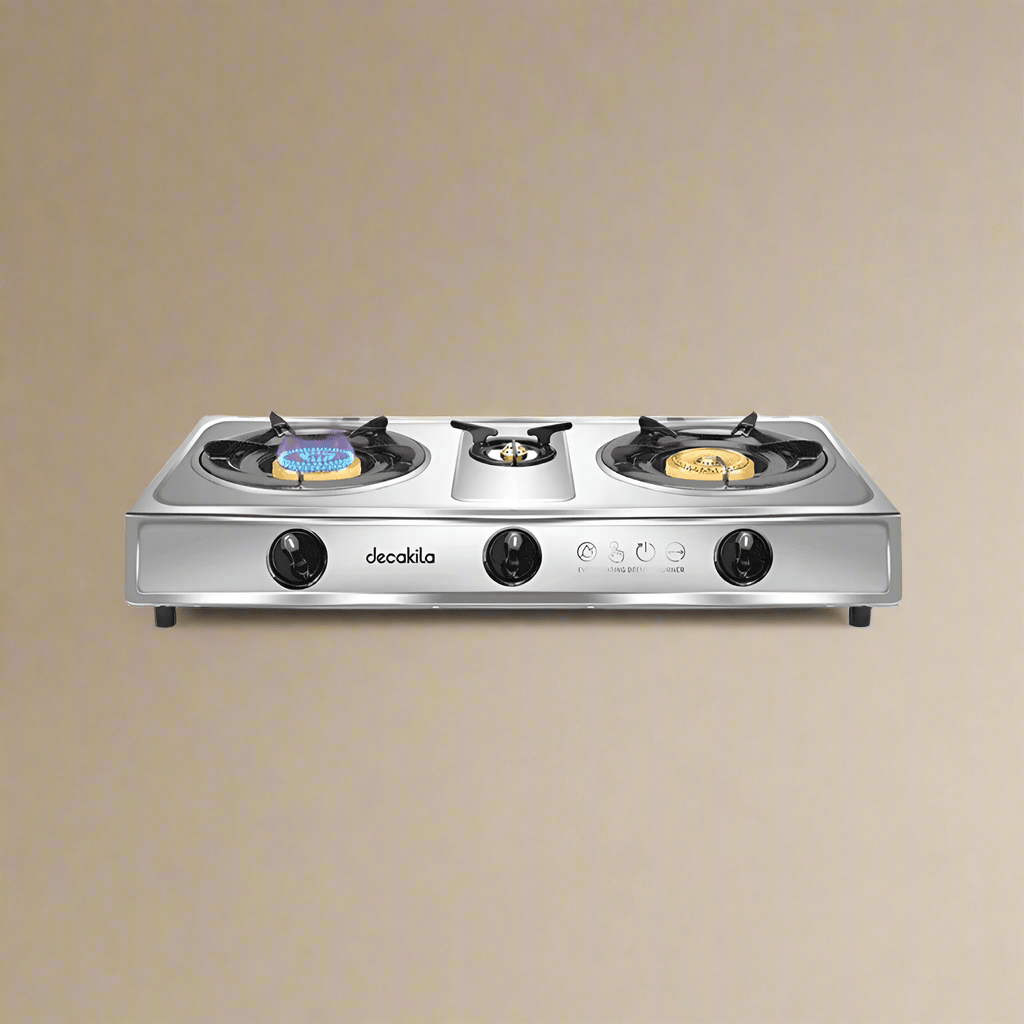 Decakila Kitchen Appliances Decakila Triple Burner Table Top Gas Stove - KMGS014M