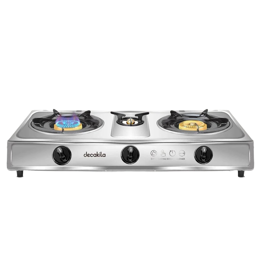 Decakila Kitchen Appliances Decakila Triple Burner Table Top Gas Stove - KMGS014M