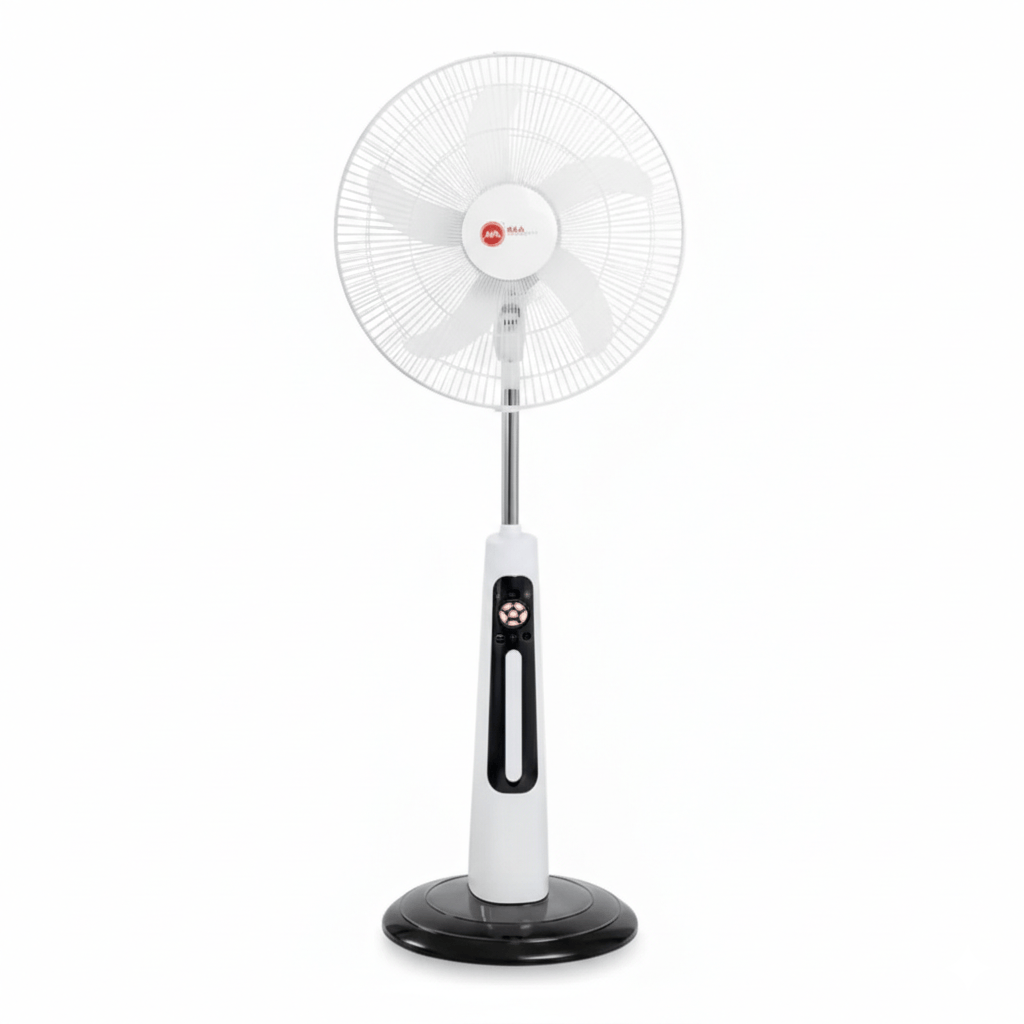 Decakila Fan & Cooler H&A 18-Inch Rechargeable Standing Fan with Remote, LED Light & USB Port - 300A-18