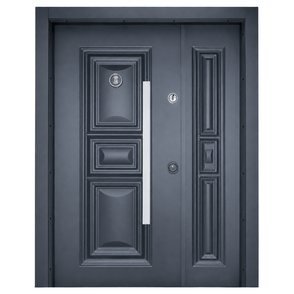 Decordin Security & Entrance Doors Full-Metal All-Weather Security Entrance Door with Mono Lock