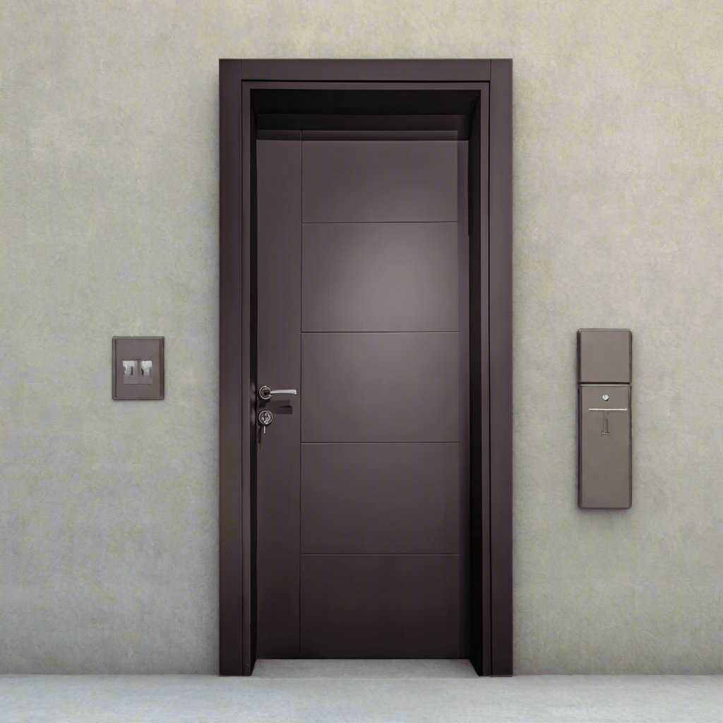 Decordin Security Doors Interior Dark Brown Door