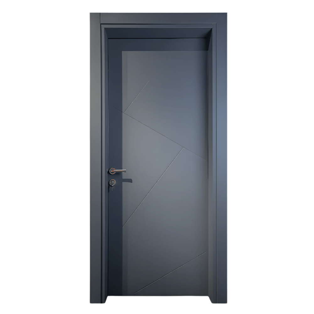 Decordin Security Doors Interior Grey With Lines Door