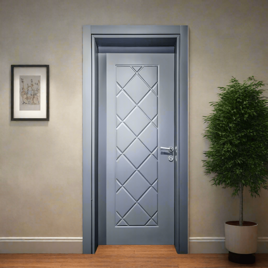 Decordin Security Doors Interior Grey With Texture Door