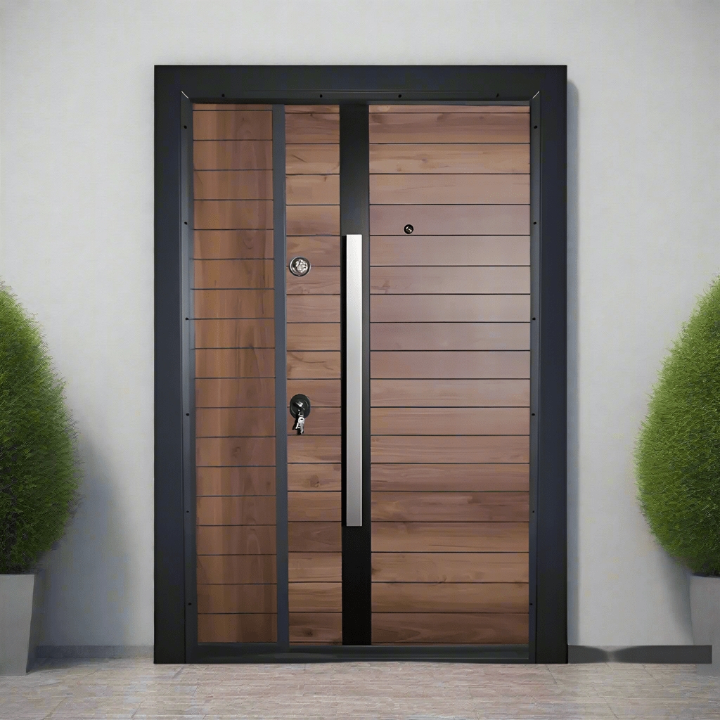Decordin Security Doors Laminox Portal Dark Brown One & Half Door - PMR-014